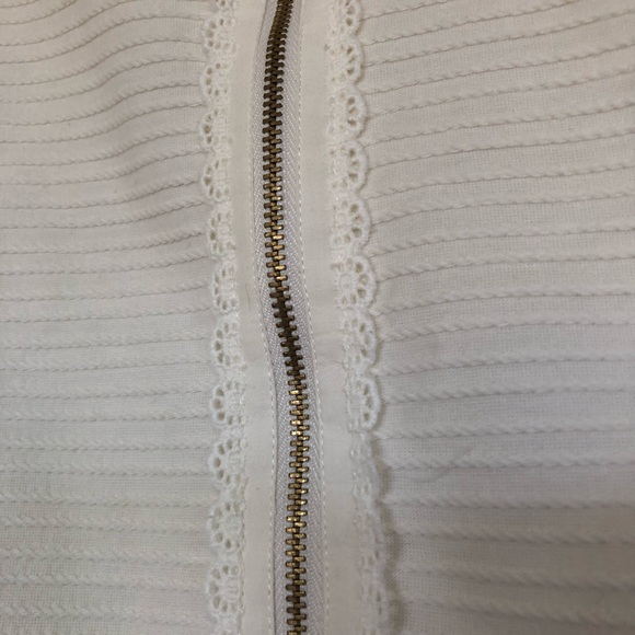 Anthropologie 9-15 STCL cream blouse with zipper - Picture 6 of 6